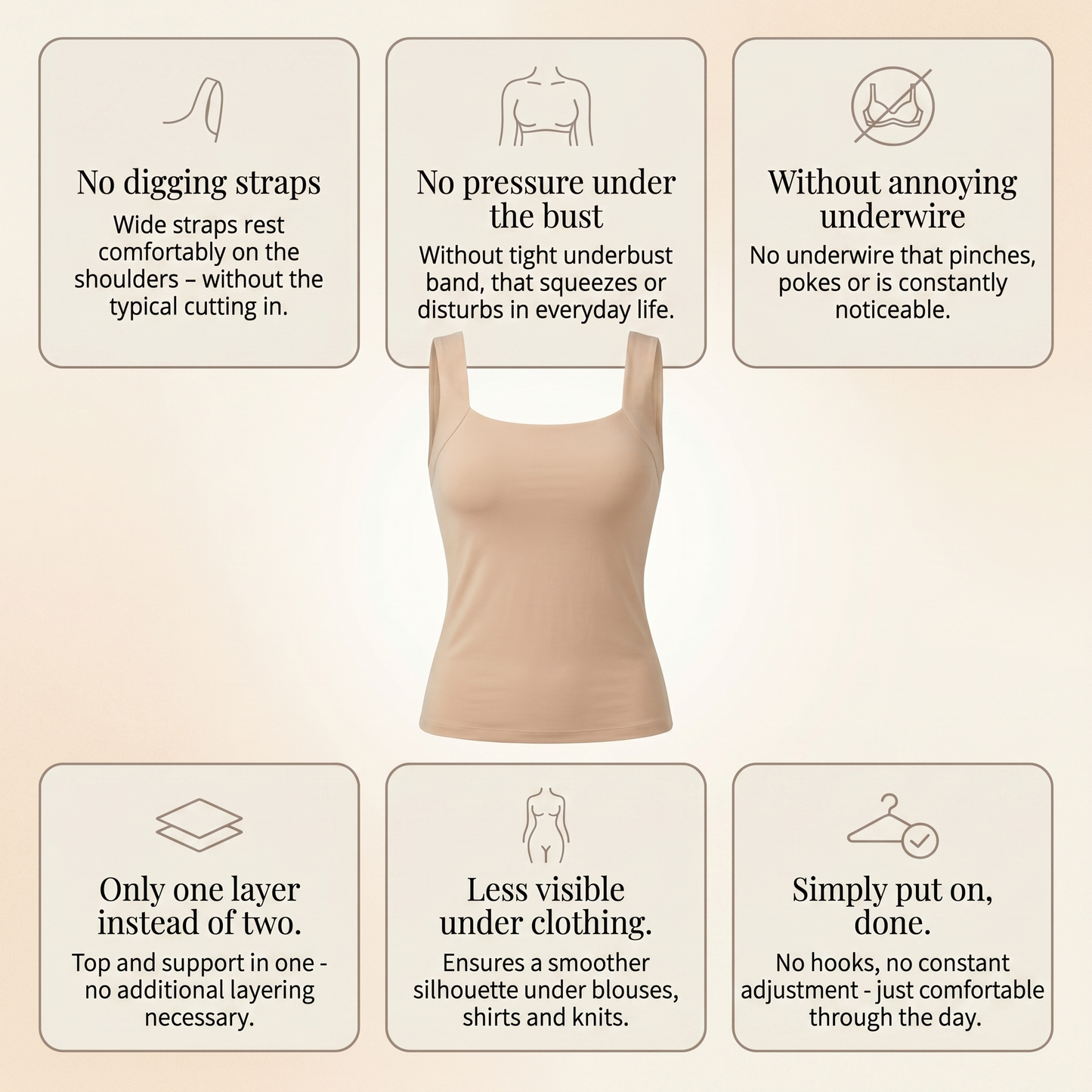 SkinForm Built-In Bra Comfort Shaper Tank