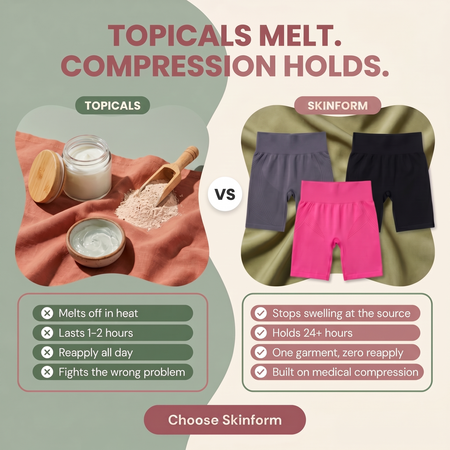 Anti-chafing 3D-short Legging