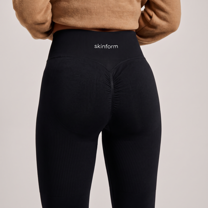 Skinform™ Sculpting High Waist Flare Leggings Night Black