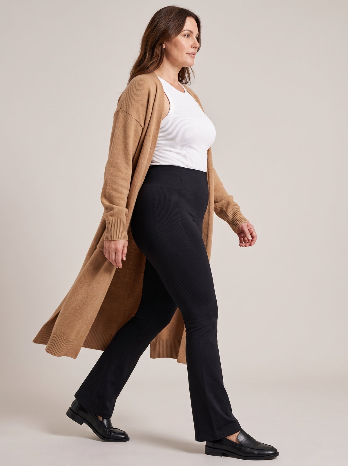 Skinform™ Sculpting High Waist Flare Leggings Night Black