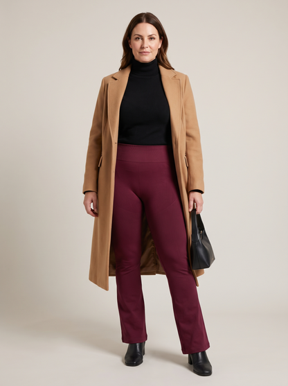 Skinform™ Sculpting High Waist Flare Leggings Cherry Berry